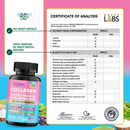 14-in-1 Collagen Complex Support for Hair Shedding (90 pcs)